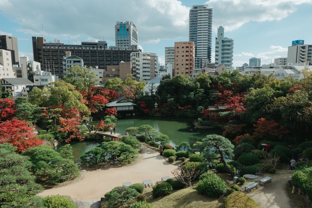 THE SORAKUENの6000坪の日本庭園と四季折々の美しい自然の風景
