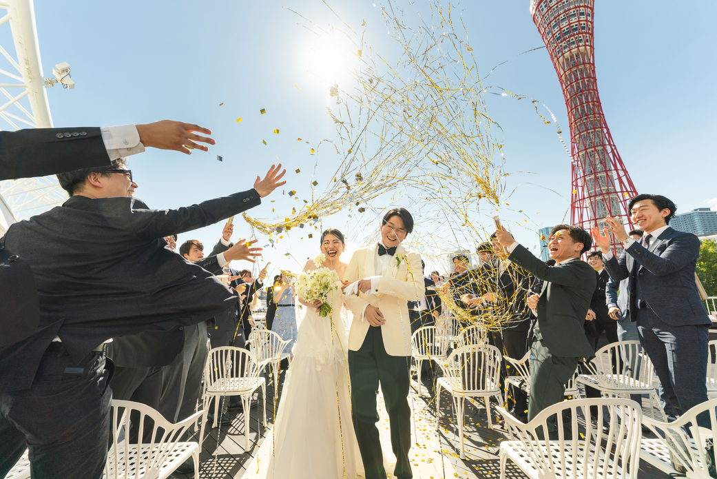 未来の新郎新婦へ温かい眼差しを向ける荒井優飛さん