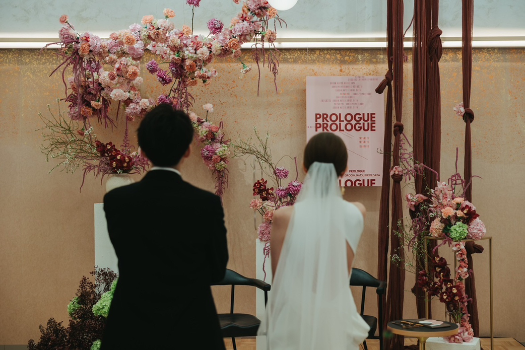 信頼できるクリエイターチームと創り上げる、おふたりらしいこだわりの結婚式の様子